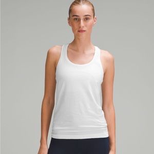 White Lululemon swiftly tank top
